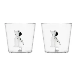New Set of 2 Dalmatian Tumblers, 300ml Table Setting|Drinking Glasses