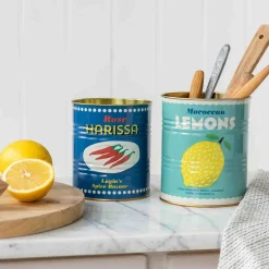 Outlet Set of 2 Lemon & Harissa Utensil Jars Tableware Brands