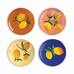 Sale Set of 4 Lemon Side Plates, 16cm Tableware Brands|Plates