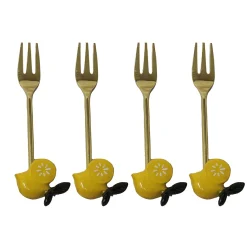 Online Set of 4 Lemon Tasting Forks Cutlery|Tableware Brands