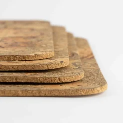 New Set of 4 Marbled Cork Rectangle Placemats, 40cm Tableware Brands