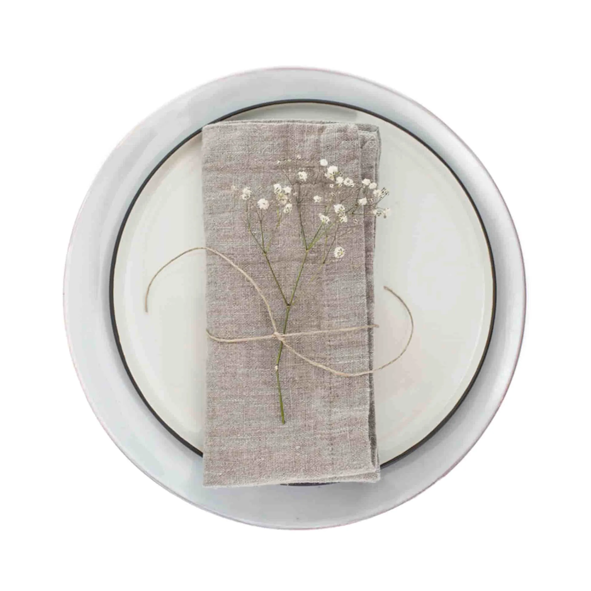 Hot Set of 2 Natural Linen Napkins Table Setting|Kitchen Textiles & Clothing
