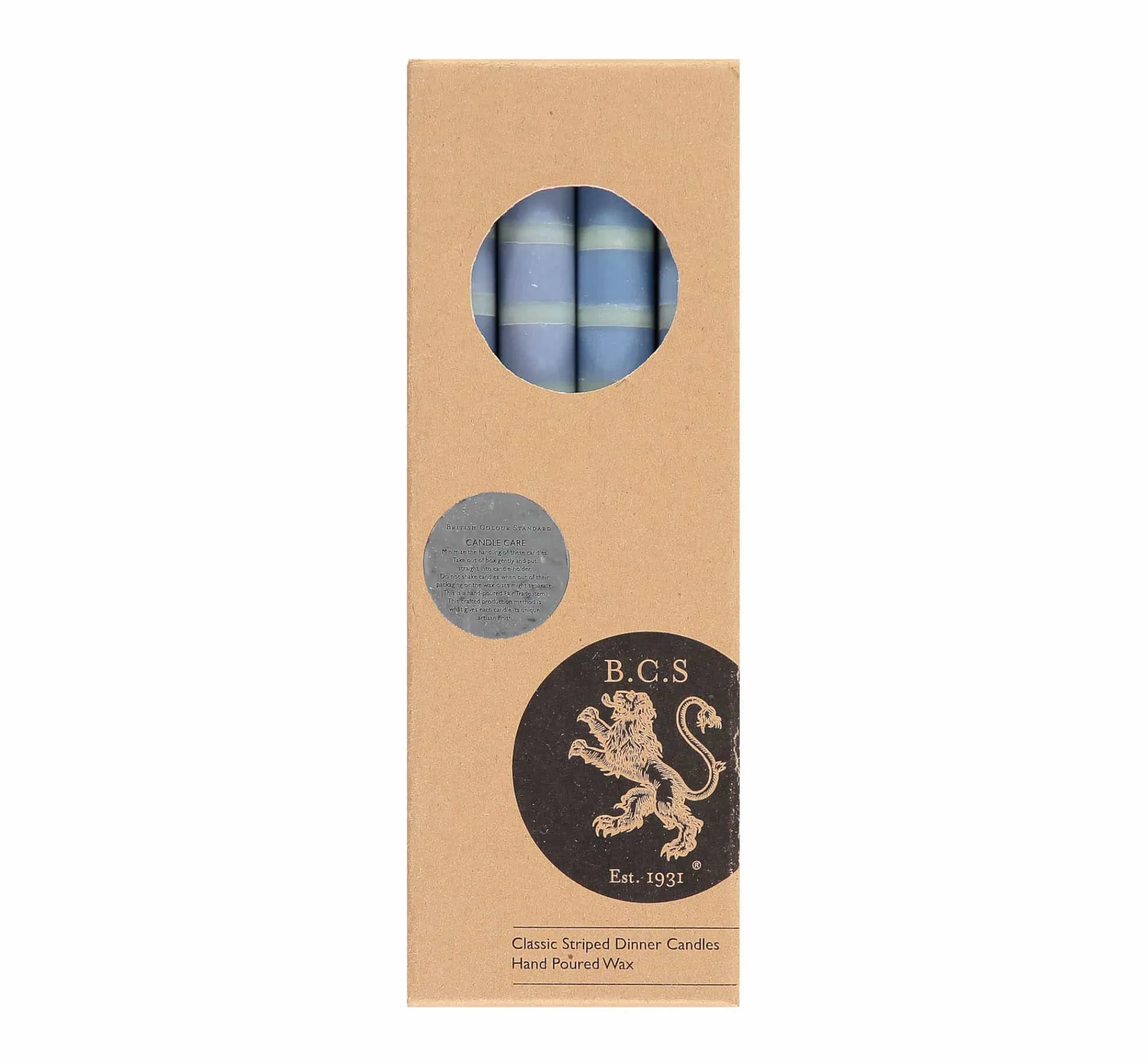 Outlet Set of 4 Orange Mint Striped Candles Table Setting|Tableware Brands