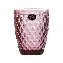 Best Set of 6 Purple Diamond Tumblers, 270ml Tableware Brands