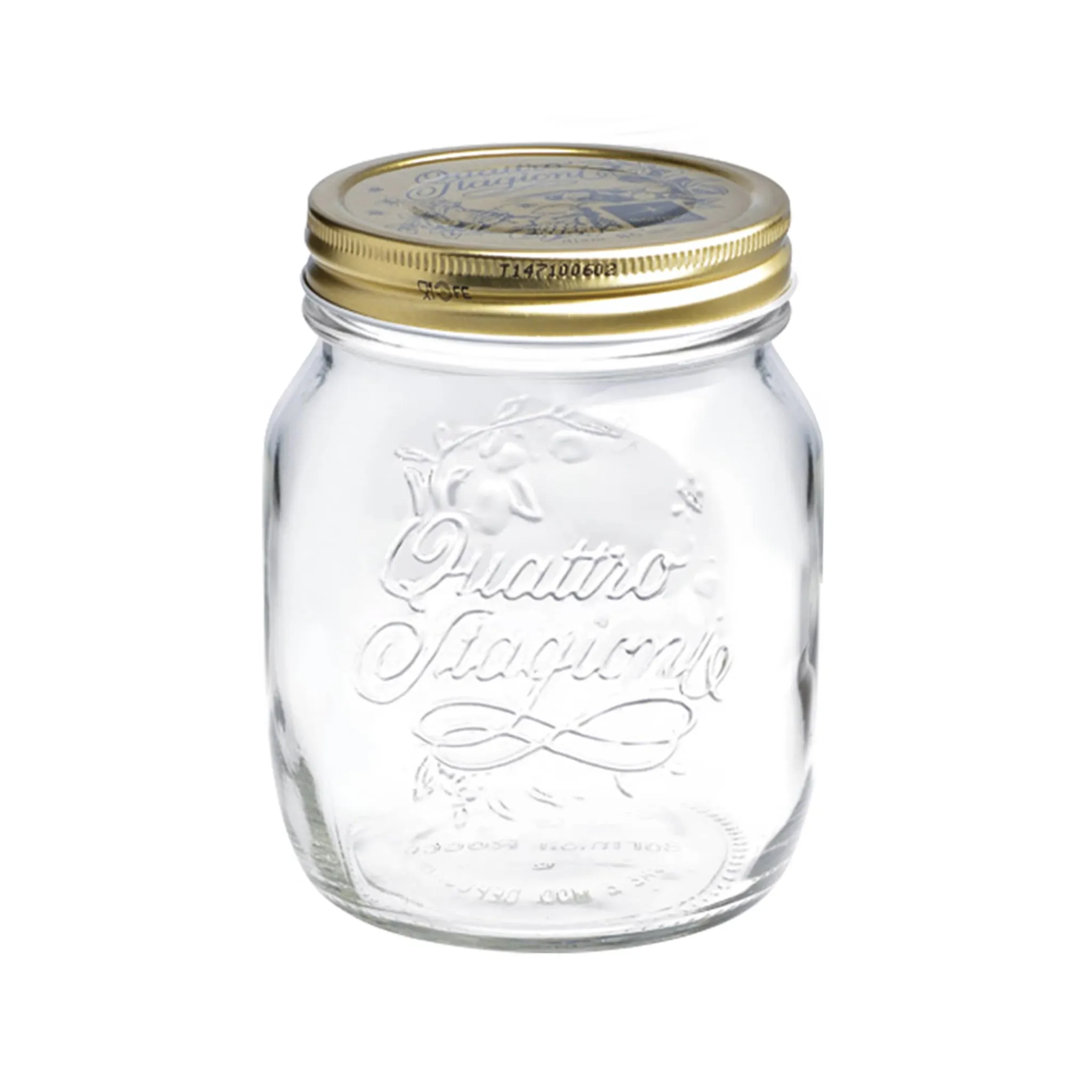 Hot Set of 12 Quattro Staggioni Screw Top Glass Preserving Jars, 500ml Pickling, Preserving & Fermenting Jars