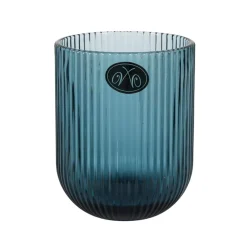Clearance Set of 6 Ribbed Blue Tumblers, 270ml Tableware Brands
