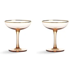 Discount Set of 2 Rose Coupe Glasses Tableware Brands|Table Setting