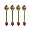 Clearance Set of 4 Strawberry Dessert Spoons Cutlery|Tableware Brands