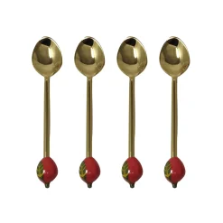 Clearance Set of 4 Strawberry Dessert Spoons Cutlery|Tableware Brands