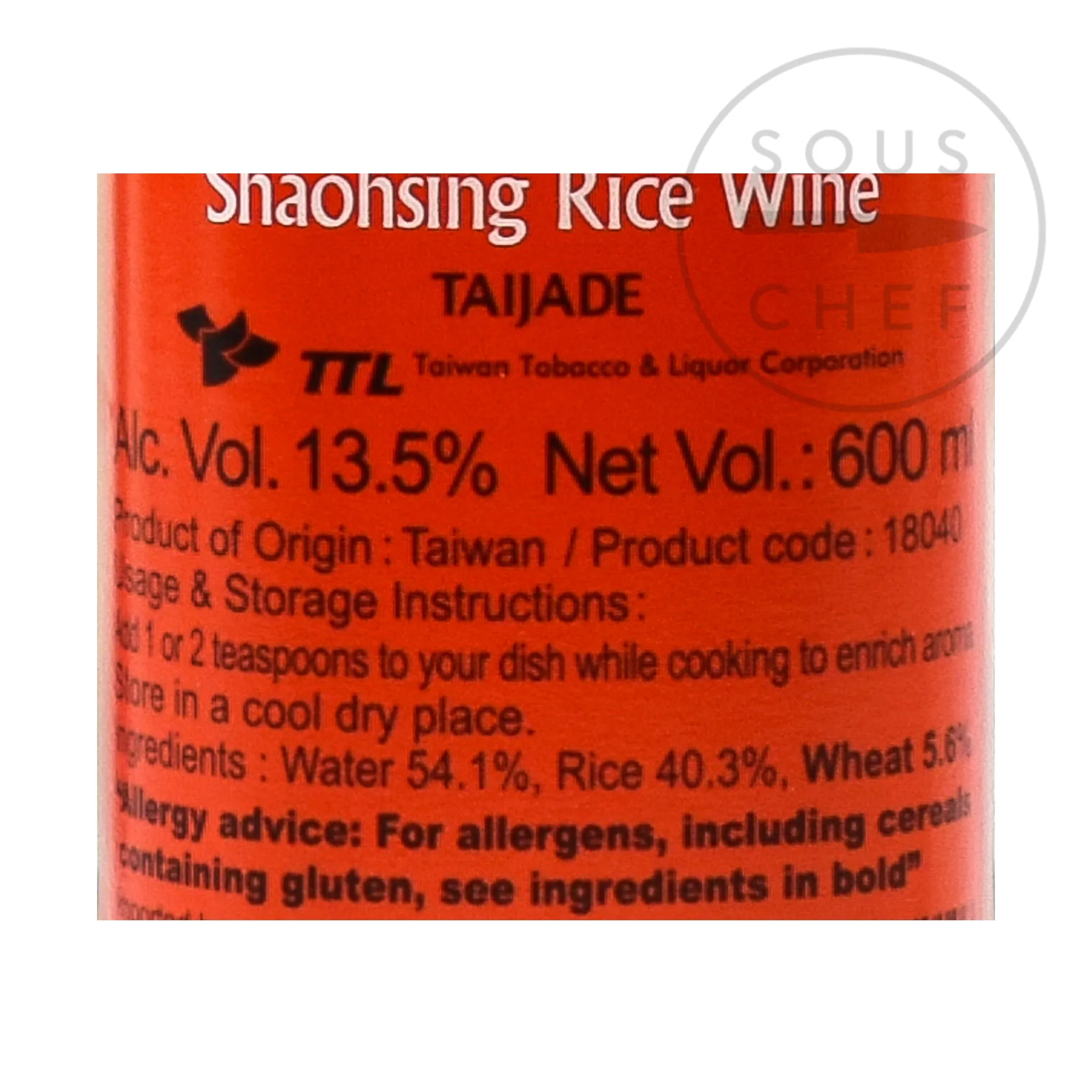 Discount Shaoxing Wine, 600ml Chinese Ingredients|Sauces & Condiments