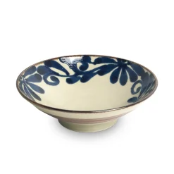 Outlet Shibuki Shallow Bowl, Blue, 24cm Tableware Brands|Japanese Ingredients