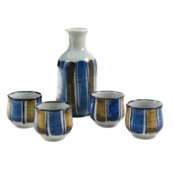 New Shima Sake Set, 5 Pieces Tableware Brands|Japanese Ingredients