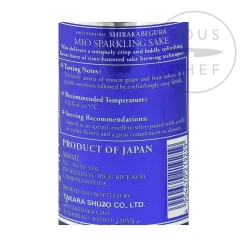 Clearance Mio Sparkling Sake, 300ml Japanese Ingredients|Drinks