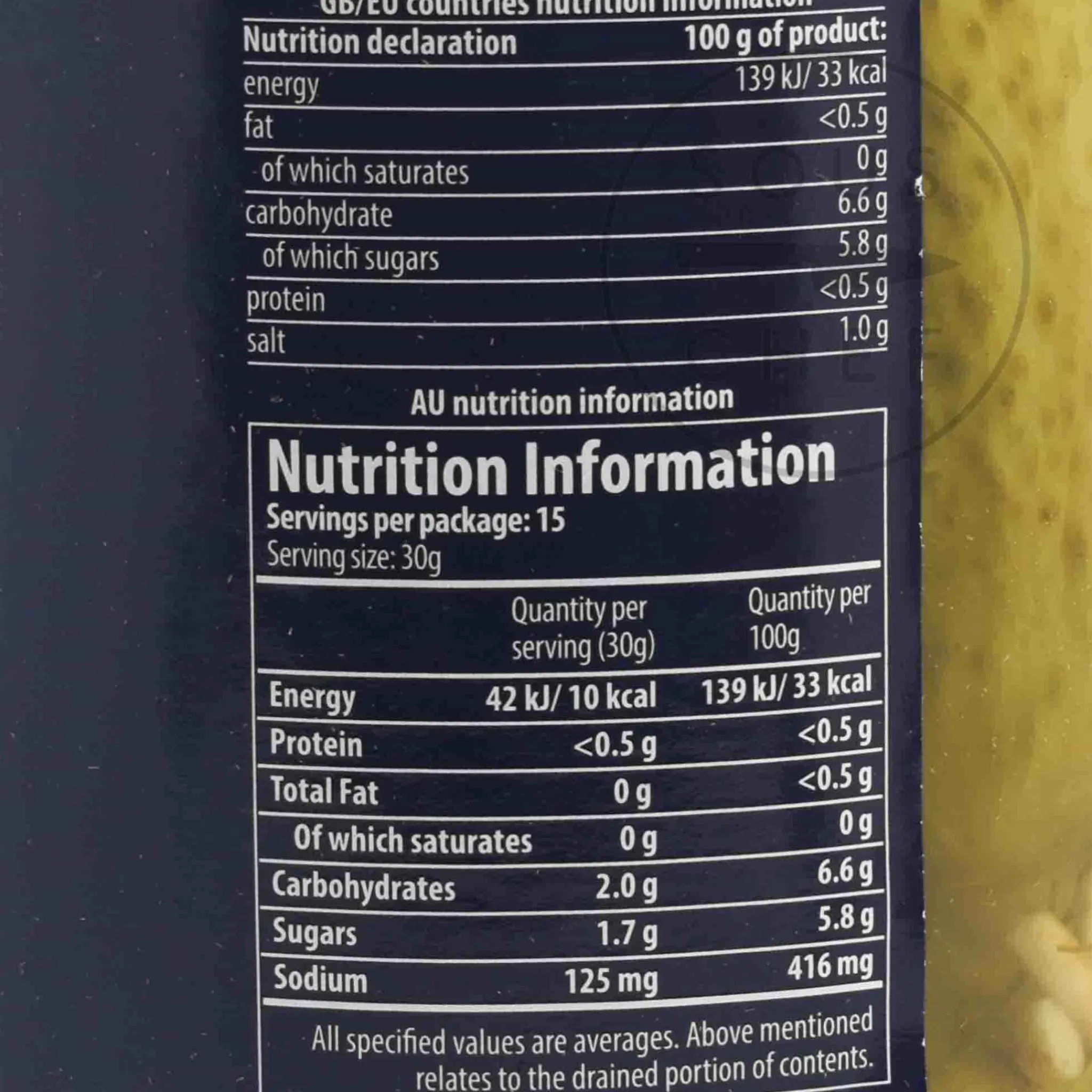 Discount Short Dated Krakus Pickled Dill Cucumbers, 920g Ingredients Brands|Vegetables