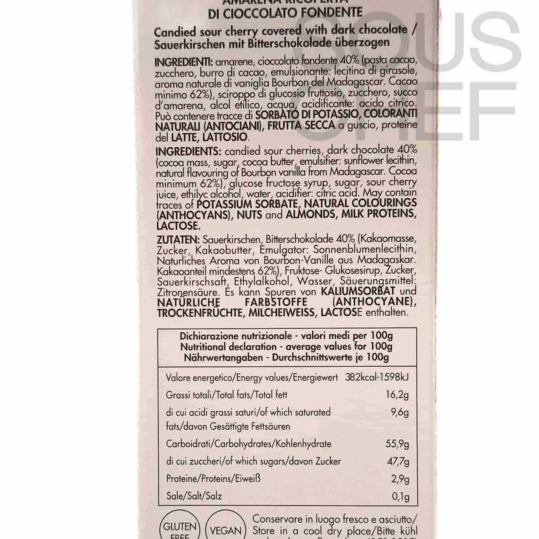 New Short Dated Chocolate Covered Amarena Cherries, 80g Italian Ingredients|Chocolate & Sweets