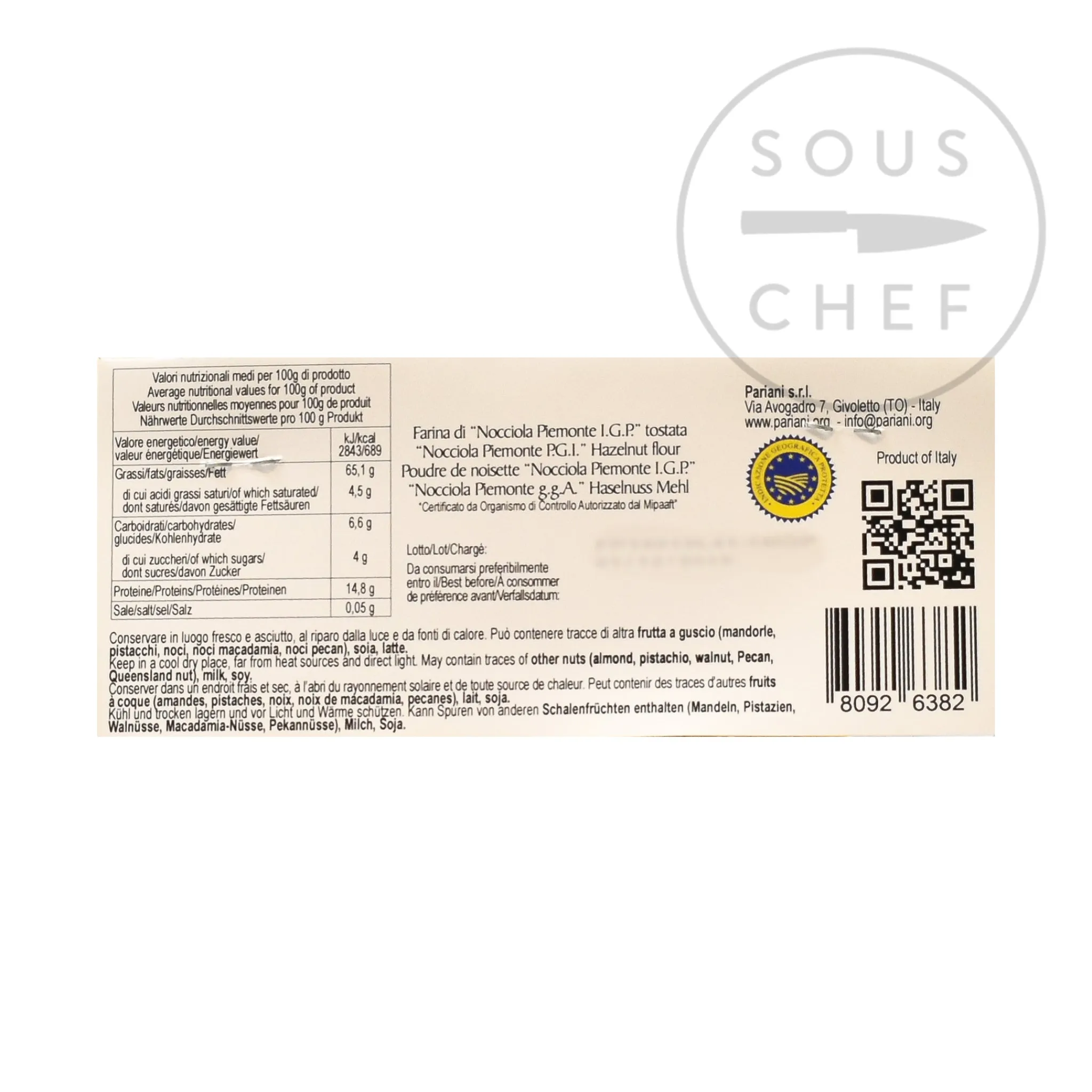Discount Short Dated Piemonte IGP Hazelnut Flour, 150g Ingredients Brands|Italian Ingredients