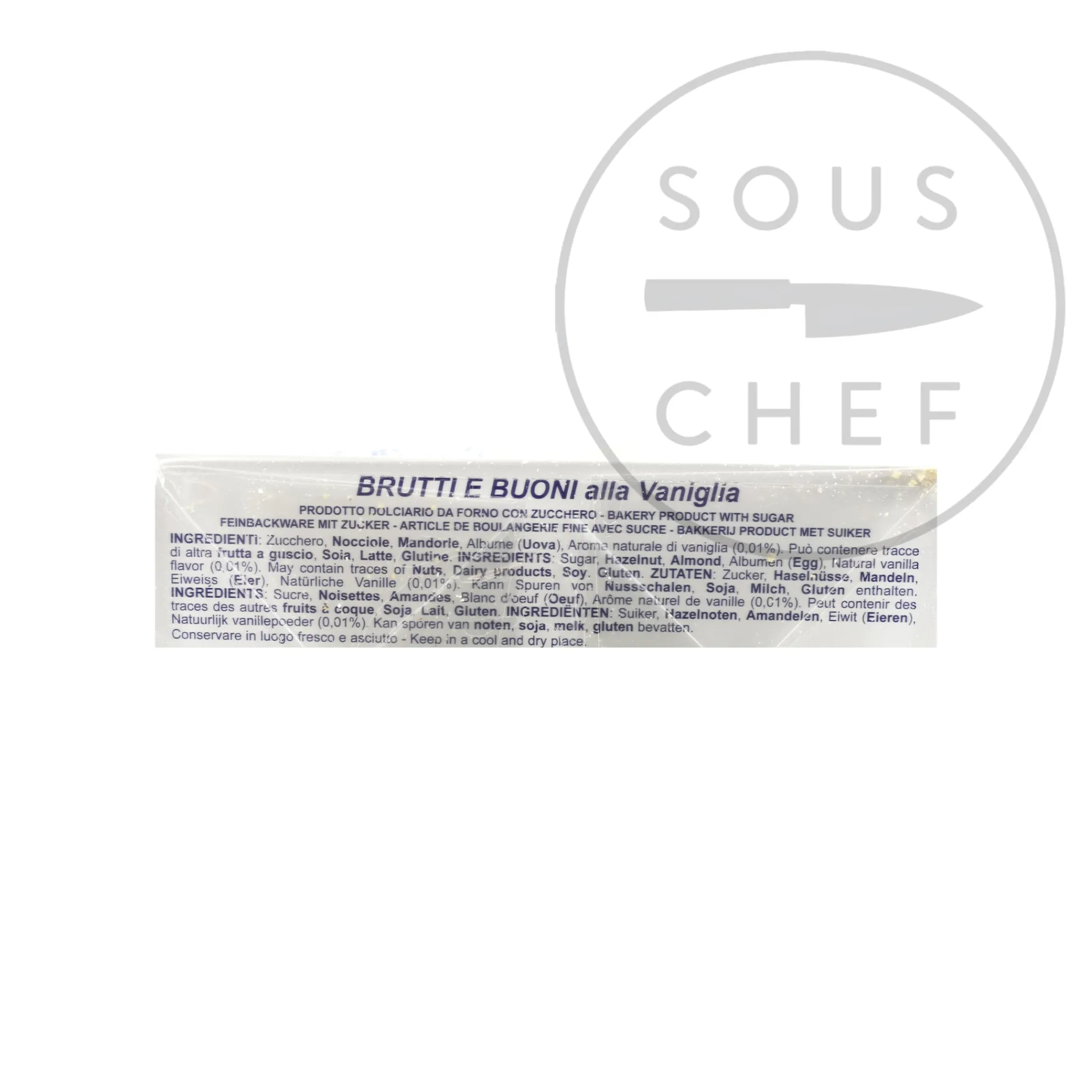 New Short Dated Vanilla Meringues with Toasted Almonds & Hazelnuts, 100g Ingredients Brands|Italian Ingredients