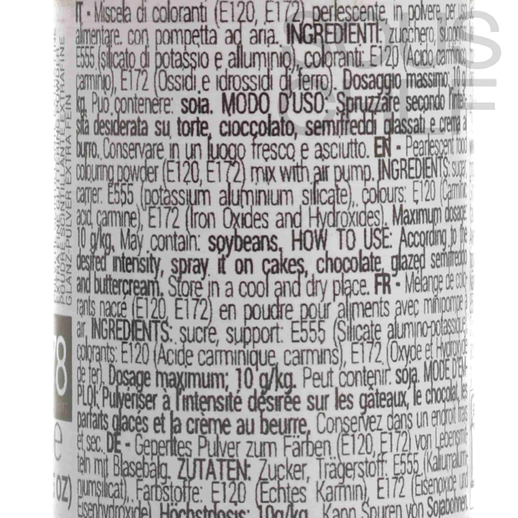 Clearance Light Pink Glitter Dust Spray, 10g Ingredients Brands|Baking Ingredients