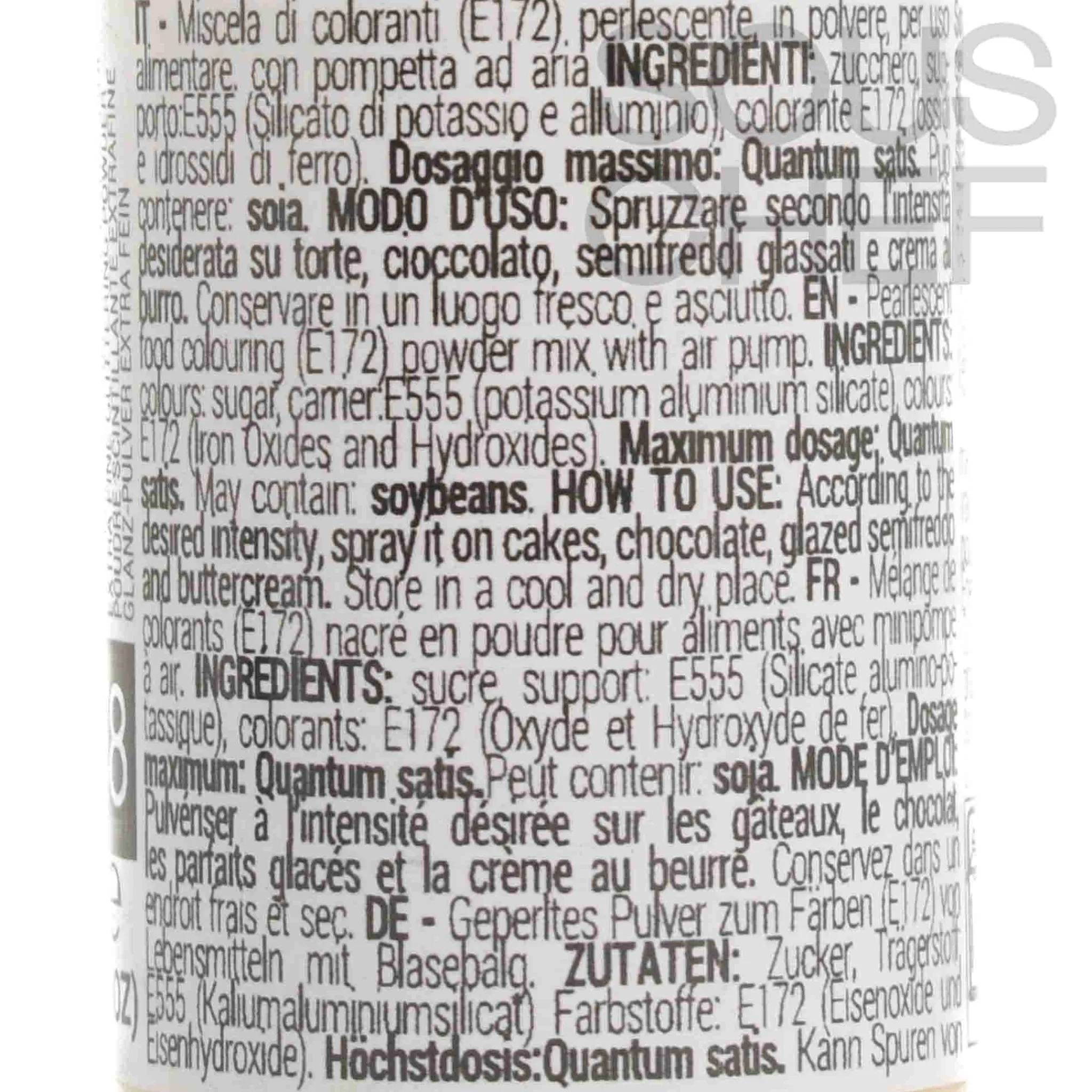 Light Yellow Glitter Dust Spray, 10g Ingredients Brands|Baking Ingredients