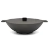 Noir Cast Iron Wok, 34cm Pots & Pans