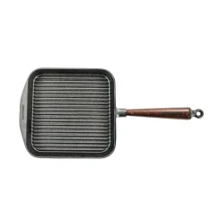 Clearance Traditional Cast Iron Square Grill Pan, 25cm Serveware|Pots & Pans