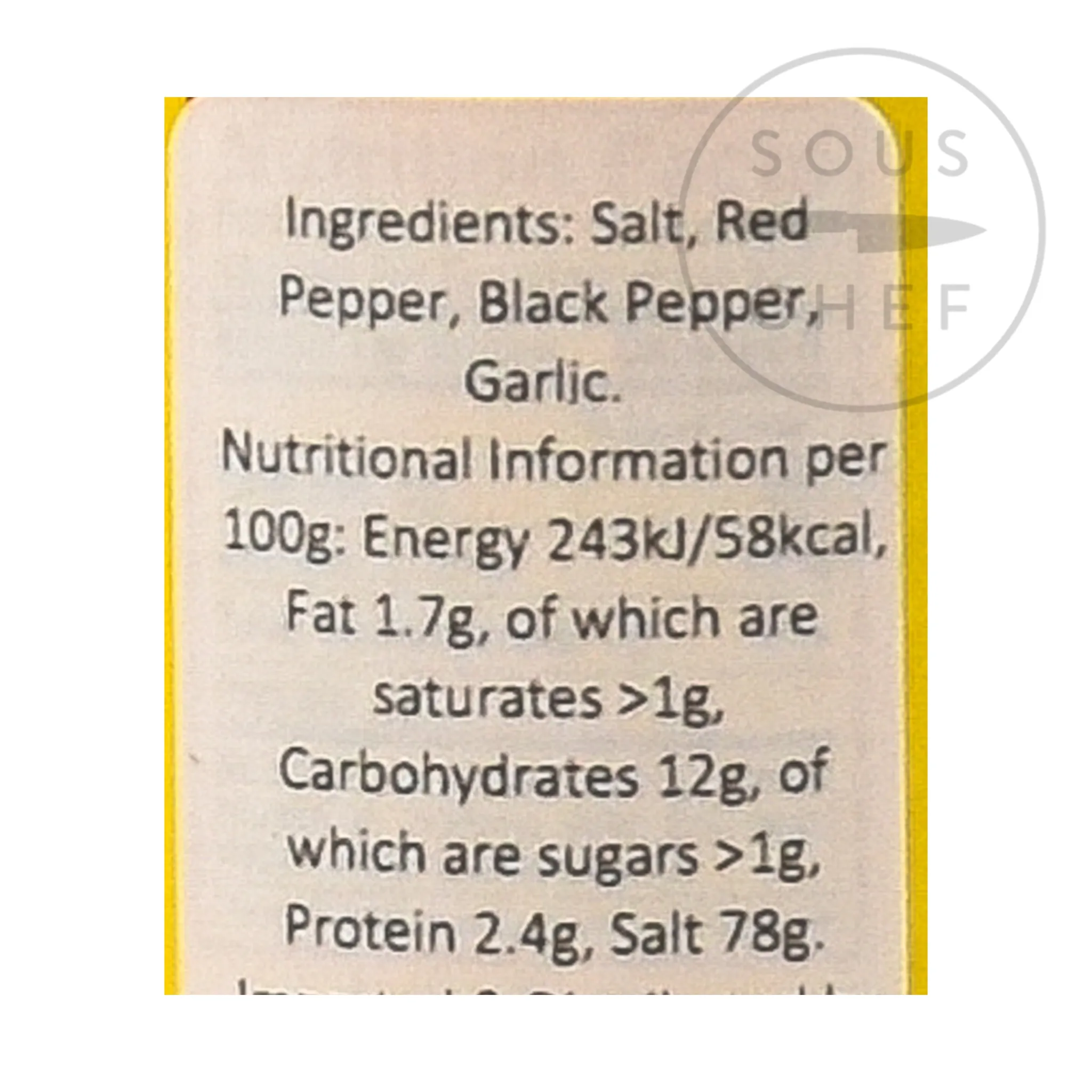 Discount 'Original' Cajun Seasoning, 227g Ingredients Brands|American Ingredients