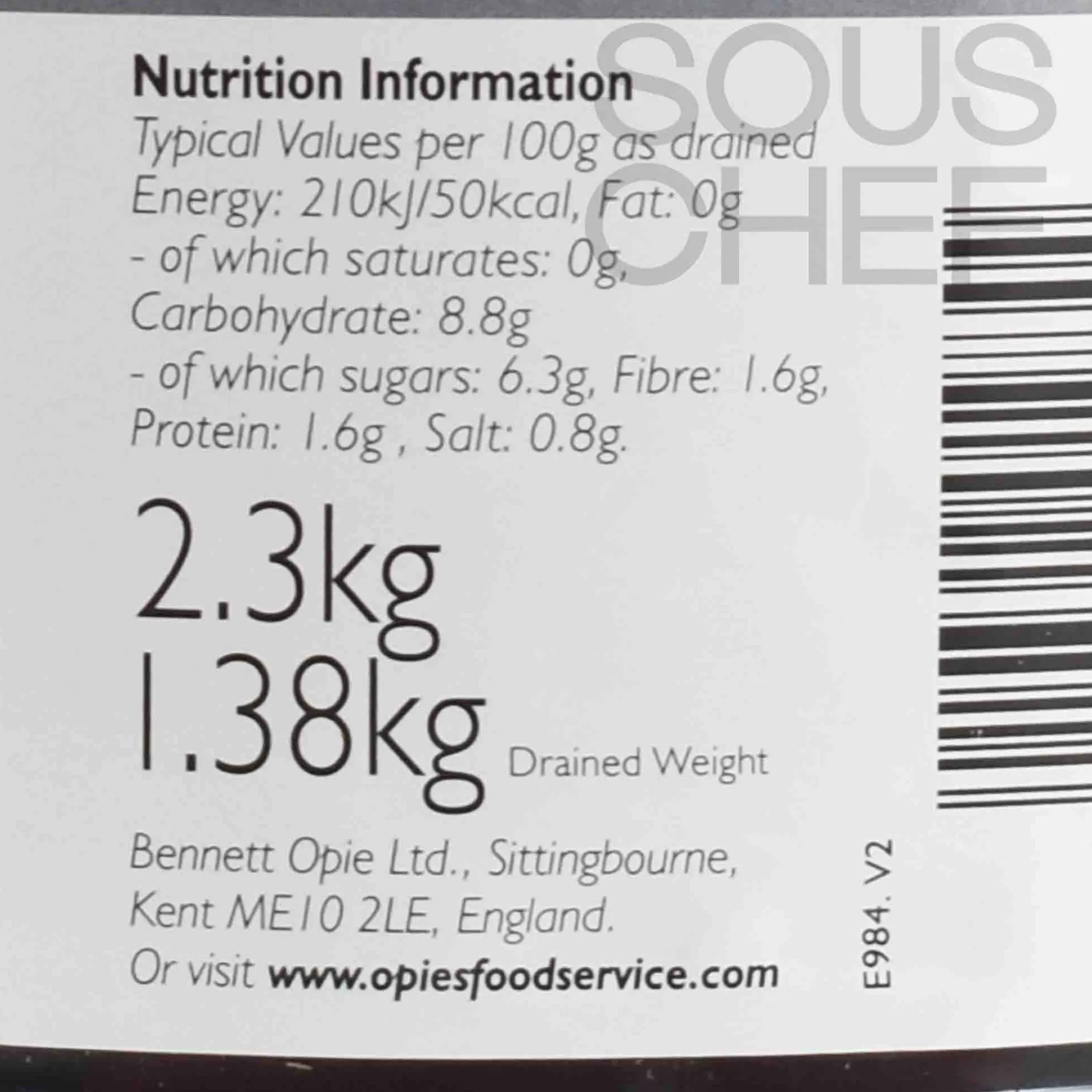 Sale Sliced Beetroot in Vinegar, 2.3kg Ingredients Brands|Vegetables