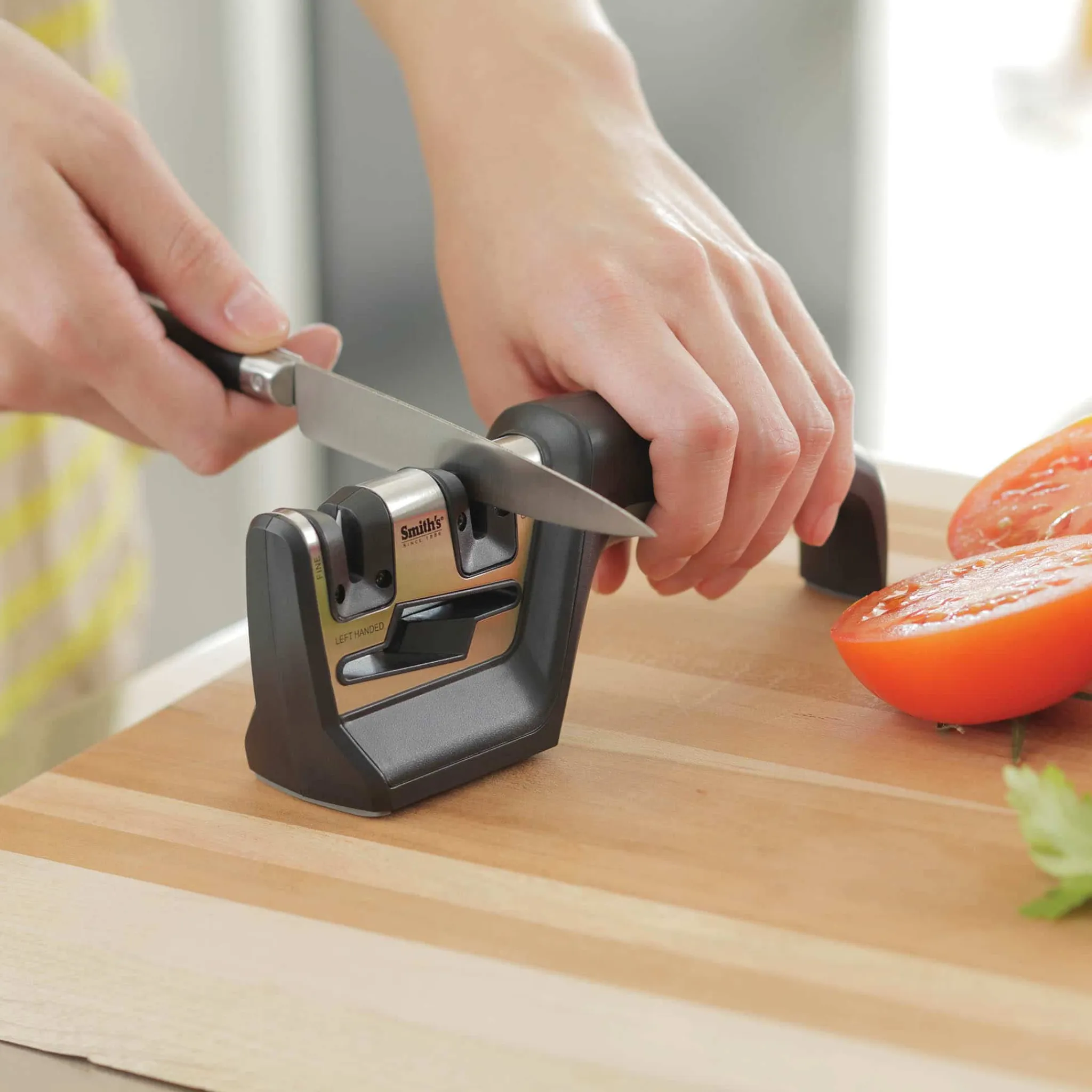 New Pull-Thru Knife & Scissor Sharpener Kitchen Knives