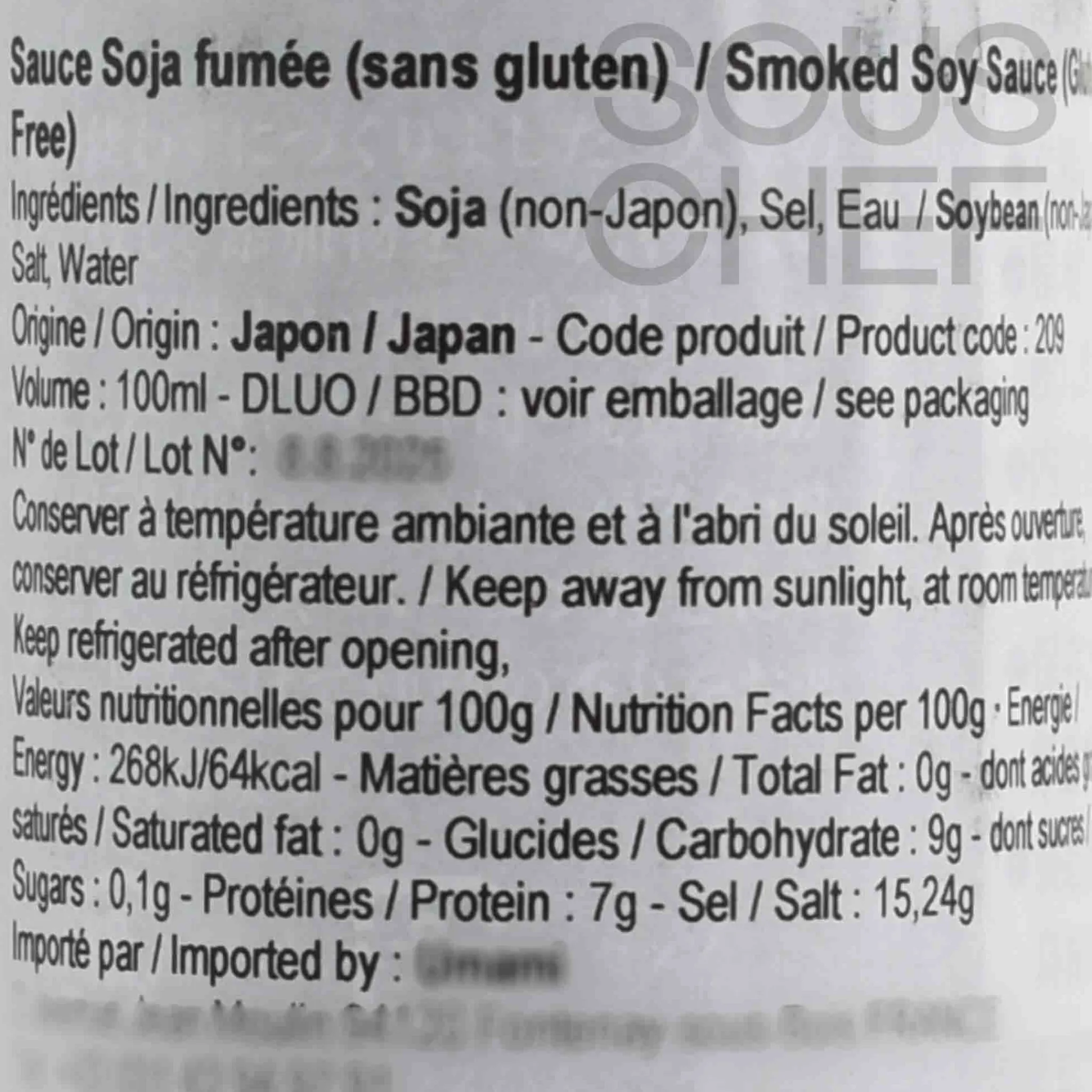Clearance Smoked Soy Sauce, 100ml Ingredients Brands|Sauces & Condiments
