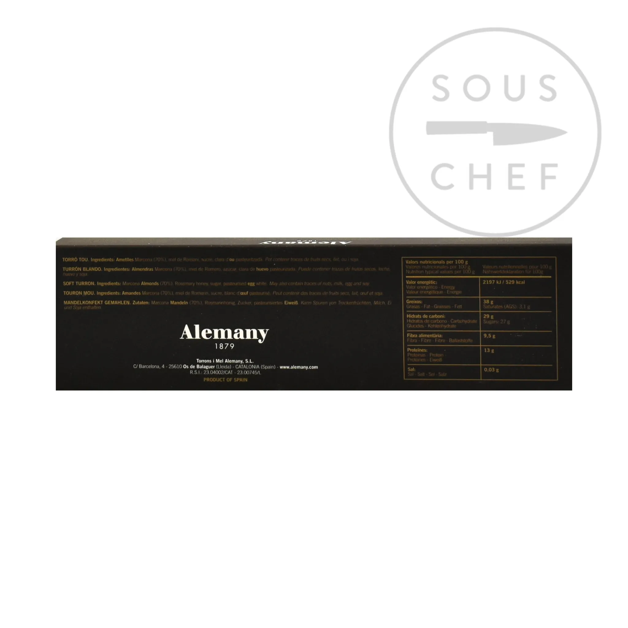 Clearance Soft Turron, 125g Ingredients Brands|Spanish Ingredients