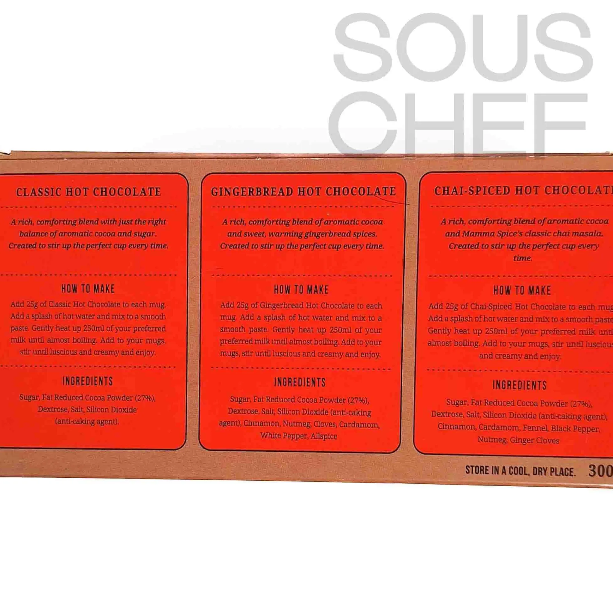 Online Hot Chocolate Collection Trio, 300g Ingredients Brands|Drinks