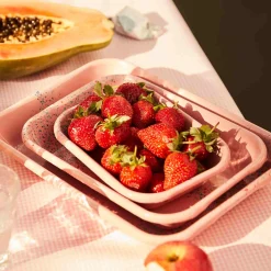 Clearance Splatter Fest Enamel Roasting and Serving Dish, Pink Middle Eastern Ingredients|Baking Supplies & Equipment