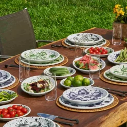Clearance Splatter Madness Enamel Oval Serving Plate, Green, 31cm Tableware Brands|Middle Eastern Ingredients