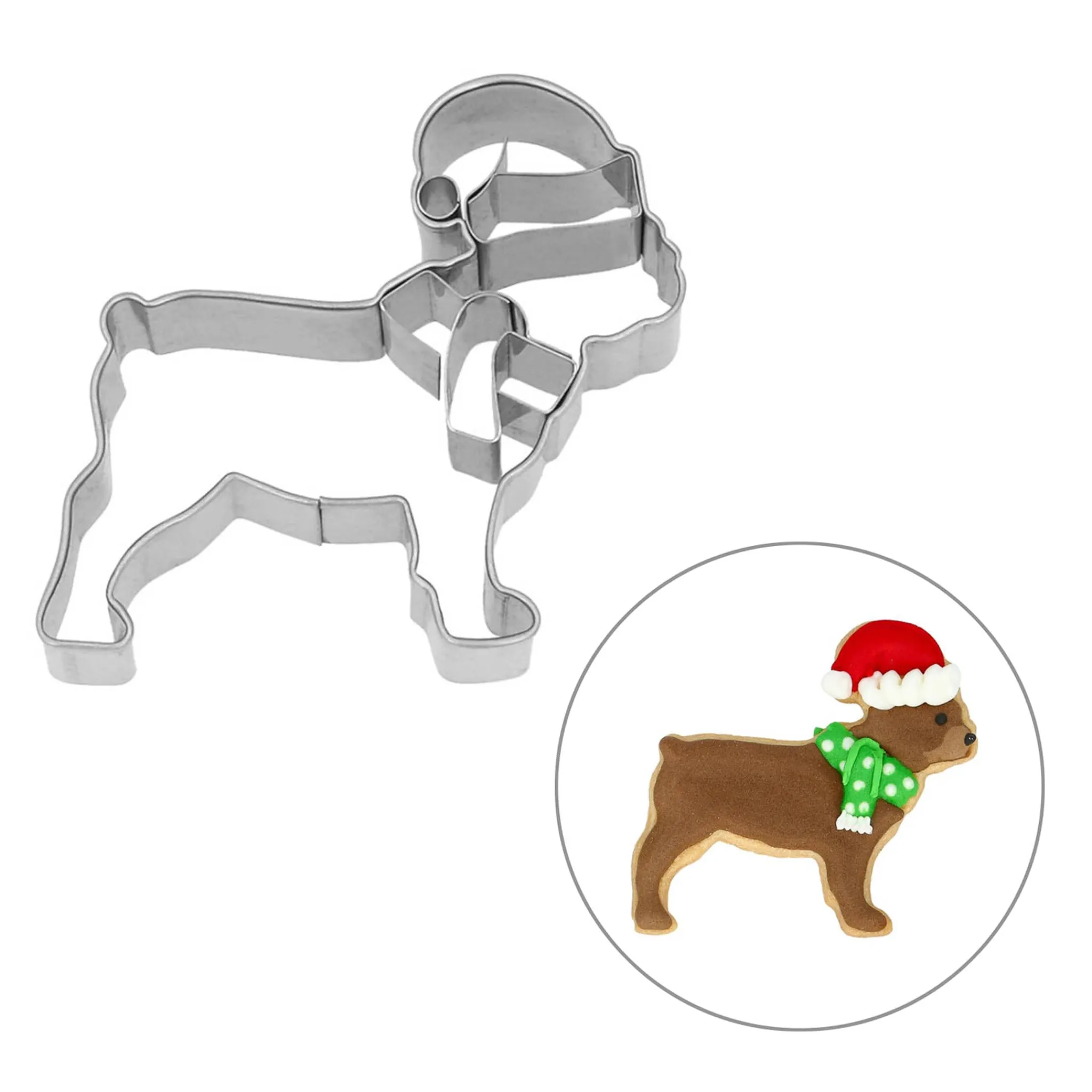 Online Stainless Steel Christmas Mastiff Cookie Cutter, 6cm Baking Supplies & Equipment