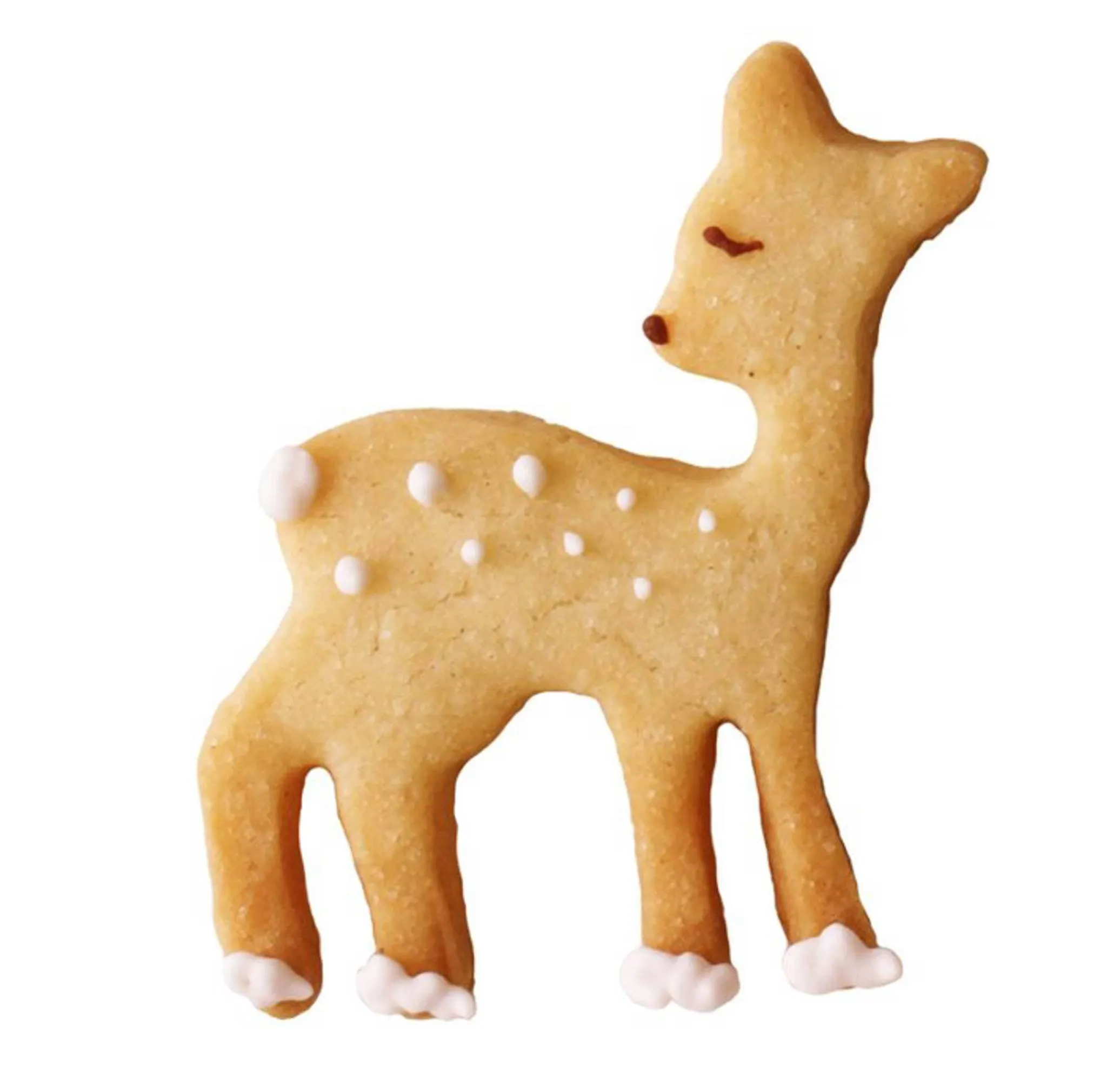 New Stainless Steel Fawn Cookie Cutter, 6cm Baking Supplies & Equipment