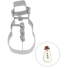Online Stainless Steel Snowman Cookie Cutter, 8cm Baking Supplies & Equipment
