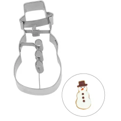 Online Stainless Steel Snowman Cookie Cutter, 8cm Baking Supplies & Equipment