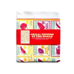Best Chilli Peppers of the World Tea Towel Made In The Uk|Kitchen Textiles & Clothing