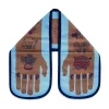 Chip Chop Double Oven Glove Kitchen Textiles & Clothing