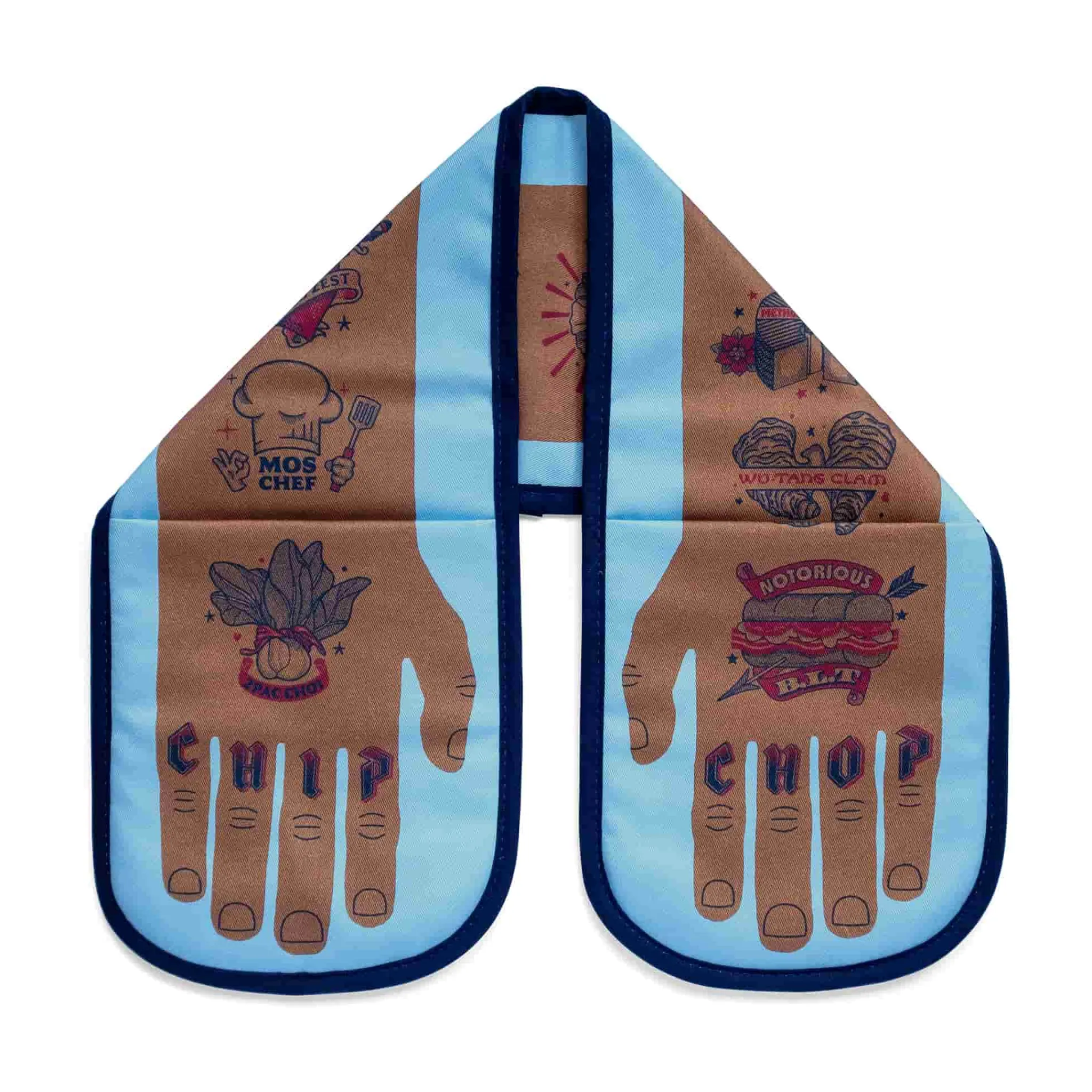 Chip Chop Double Oven Glove Kitchen Textiles & Clothing