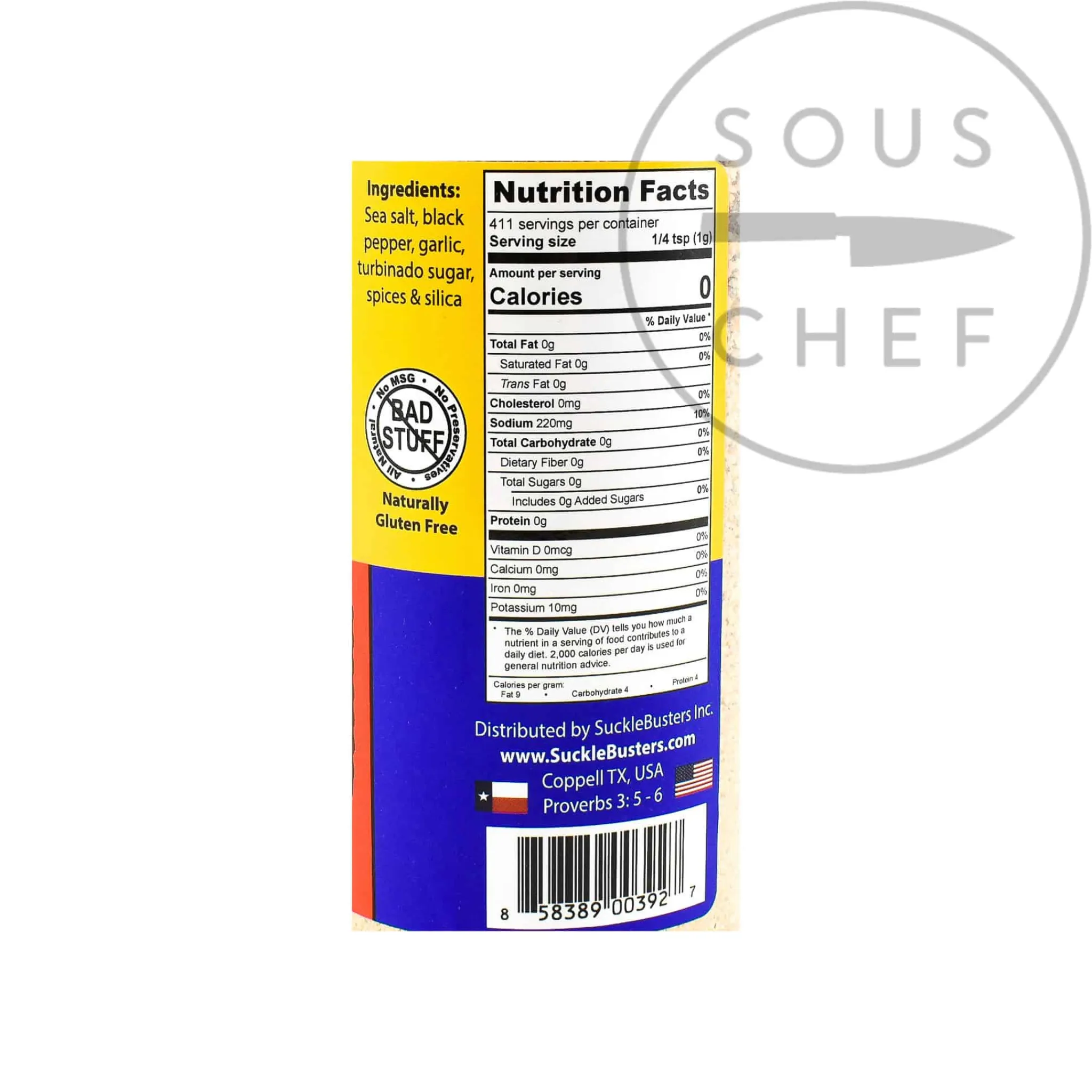Discount Salt Pepper Garlic Seasoning, 411g Ingredients Brands|American Ingredients
