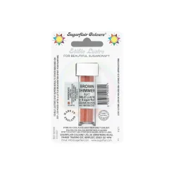 Hot Edible Lustre Glitter Dust, Brown 2g Ingredients Brands|Baking Ingredients