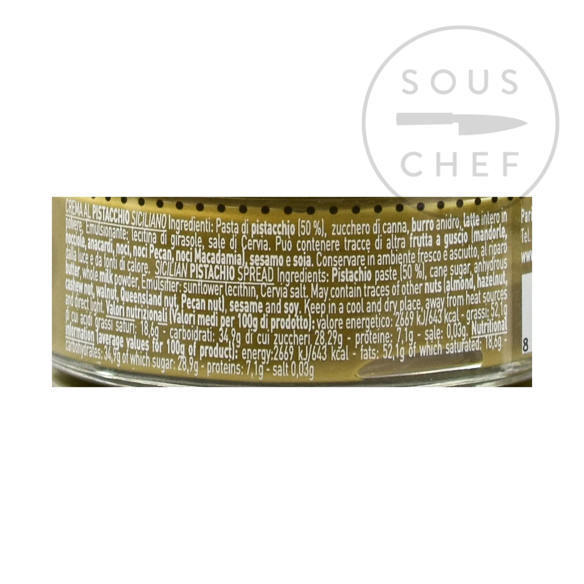 Clearance Sweet Sicilian Pistachio Spread, 100g Ingredients Brands|Italian Ingredients