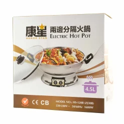 Table Top Chinese Hot Pot 4.5 litres, Serve 6-8 Chinese Ingredients|Kitchen Electricals