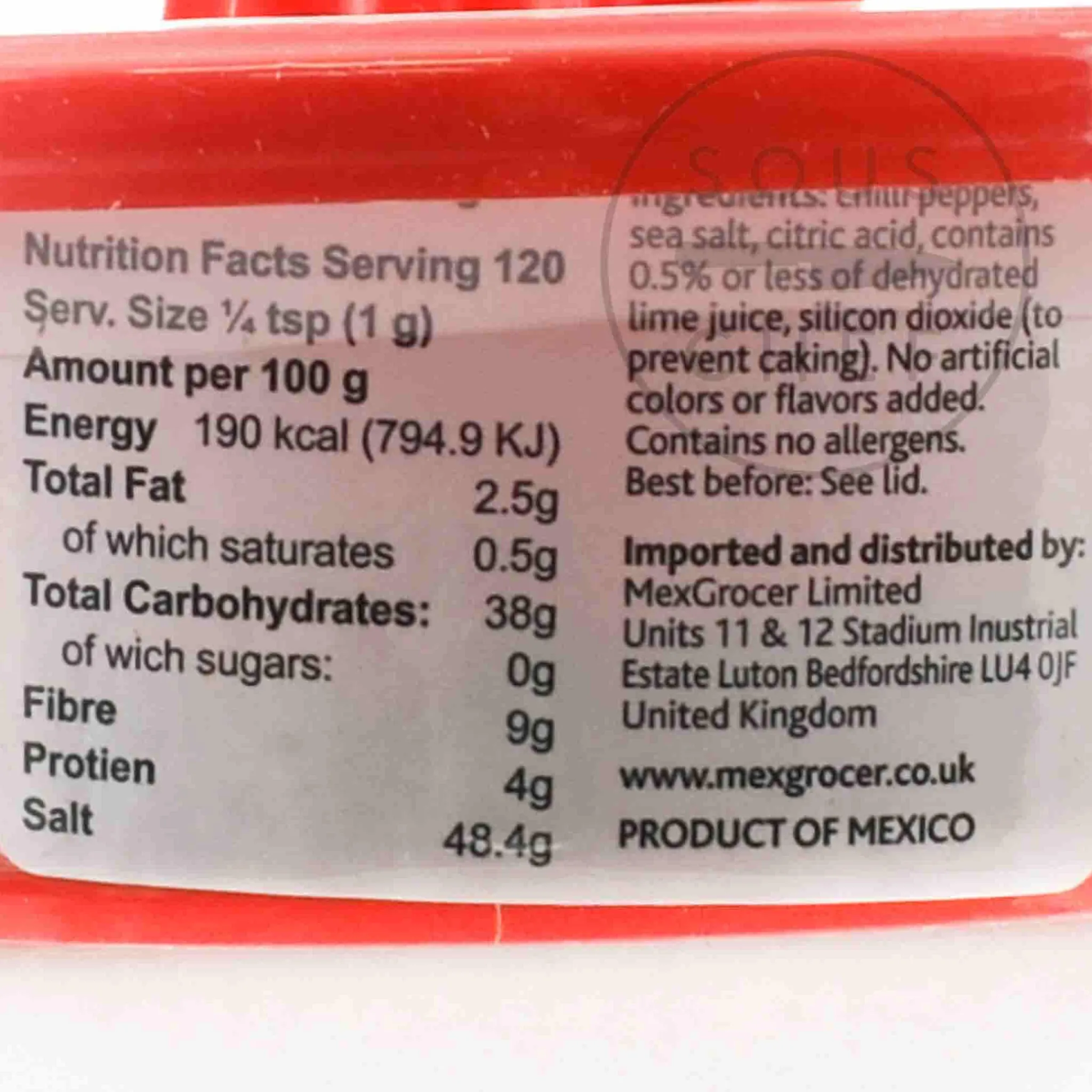 New Glass Rimmer for Margaritas, 120g Mexican Ingredients|Herbs & Spices
