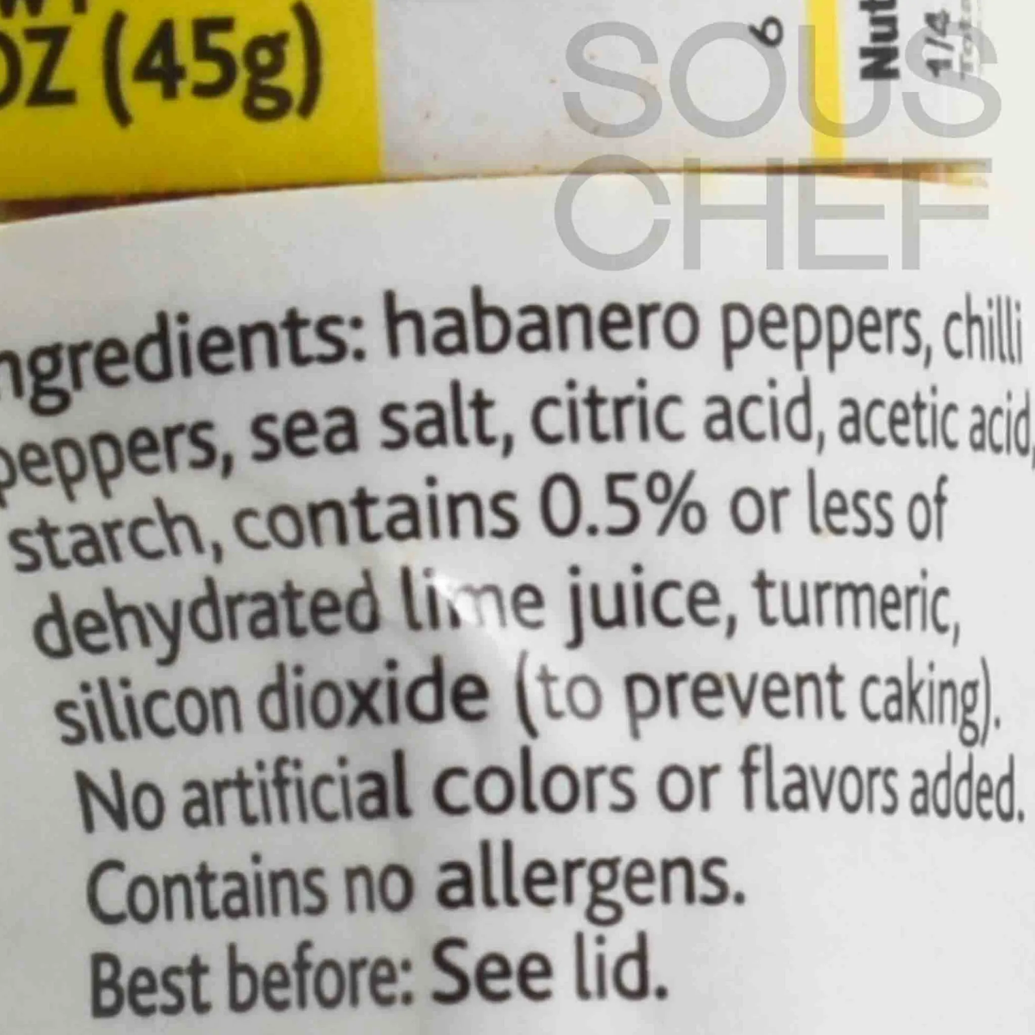 Habanero Powder, 45g Ingredients Brands|Mexican Ingredients