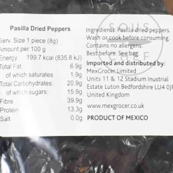 Pasilla Chilli, 75g Mexican Ingredients|Herbs & Spices