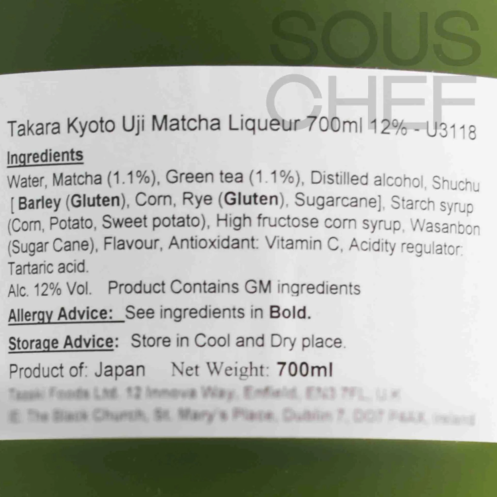Outlet Kyoto Uji Matcha Liqueur 12%, 700ml Ingredients Brands|Japanese Ingredients
