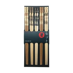 Online Tan Lucky Cats Chopsticks, 5 Pairs Japanese Ingredients|Tableware Brands
