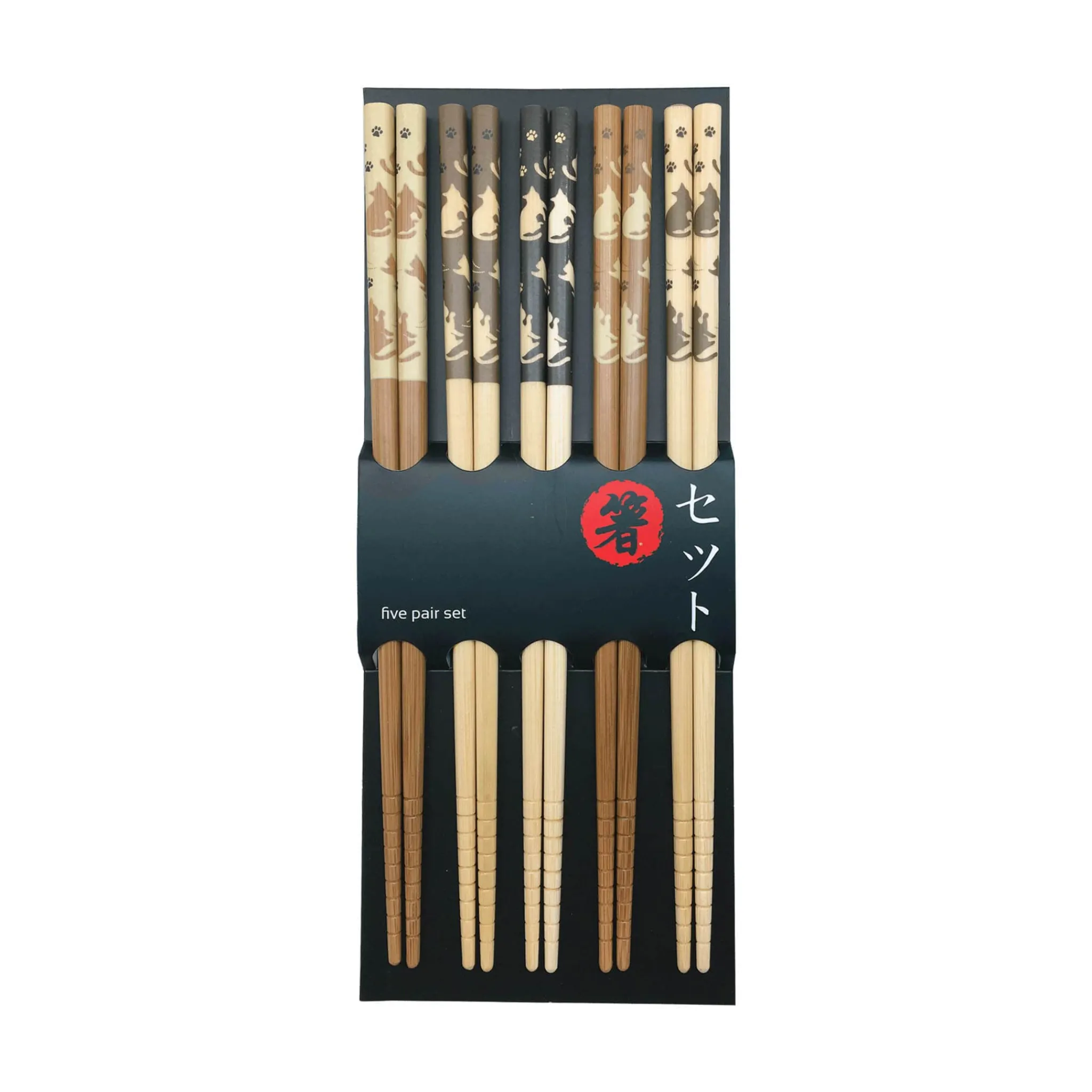 Online Tan Lucky Cats Chopsticks, 5 Pairs Japanese Ingredients|Tableware Brands